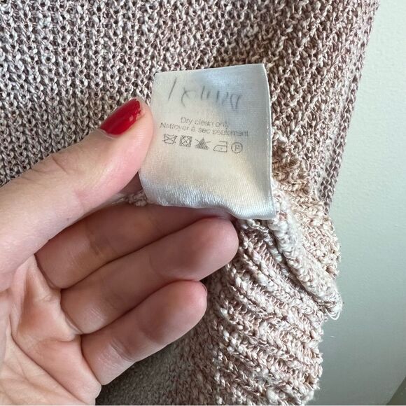 Veronica Beard Leah Rib Rose Gold Crewneck Sweater Medium Knit - Picture 10 of 13